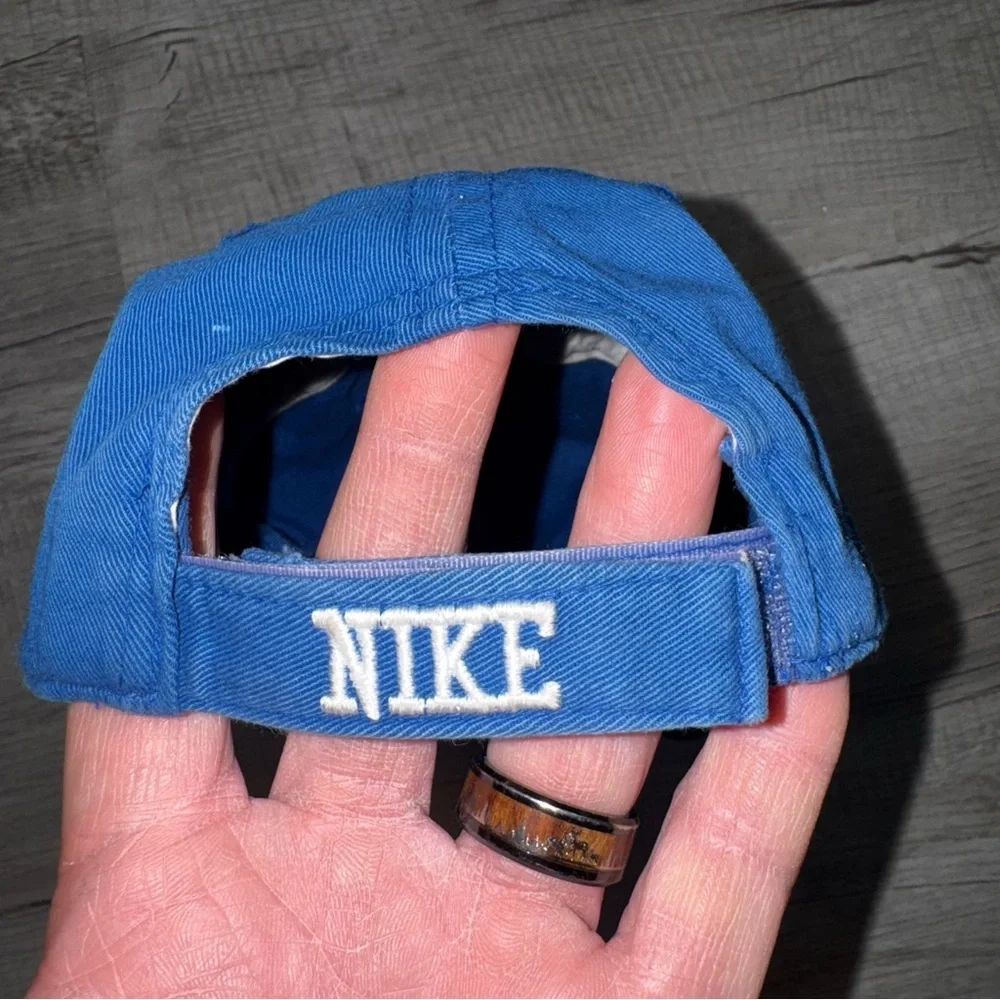 Nike Baseball Cap Blue Infant & Boys Embroidered Swoosh Adjustable Strapback Hat - Picture 4 of 8